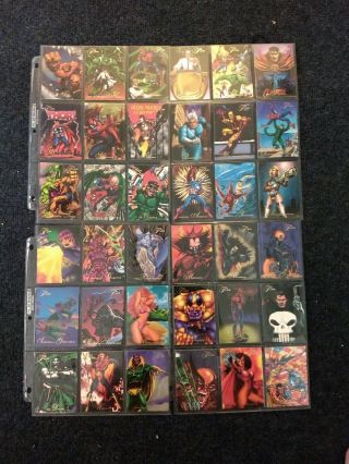 1994 Marvel Flair Annual Complete Base And Powerblast Set NM/M 168 cards 2