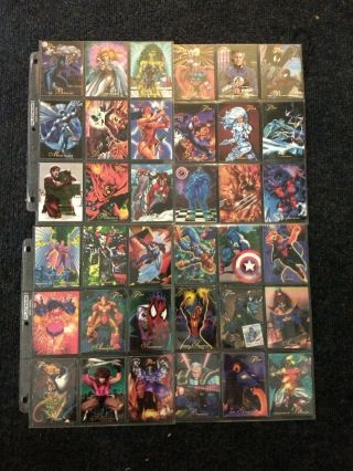 1994 Marvel Flair Annual Complete Base And Powerblast Set NM/M 168 cards 3