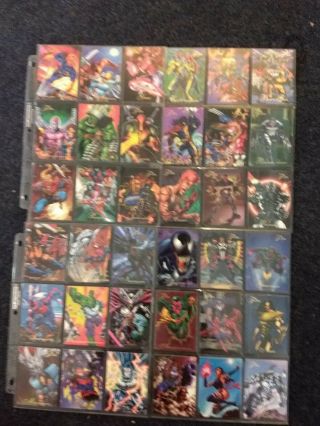 1994 Marvel Flair Annual Complete Base And Powerblast Set NM/M 168 cards 4