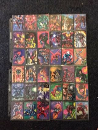 1994 Marvel Flair Annual Complete Base And Powerblast Set NM/M 168 cards 5