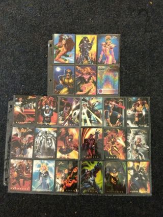 1994 Marvel Flair Annual Complete Base And Powerblast Set NM/M 168 cards 6