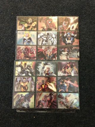 1994 Marvel Flair Annual Complete Base And Powerblast Set NM/M 168 cards 7