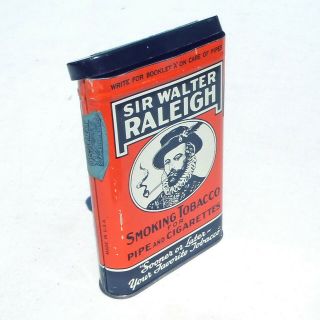 Sir Walter RALEIGH Pipe & Cigarette Tobacco Tin in / Empty 4