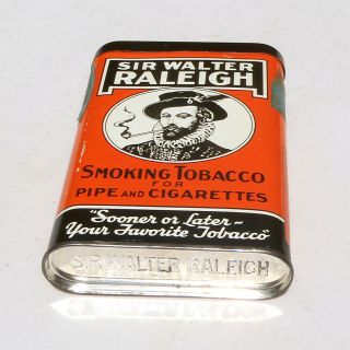 Sir Walter RALEIGH Pipe & Cigarette Tobacco Tin in / Empty 5