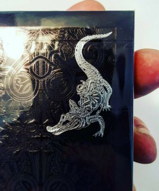 First Release.  Black Gatorback Playing Cards.  Rare & Out Of Print - 1st Ed.