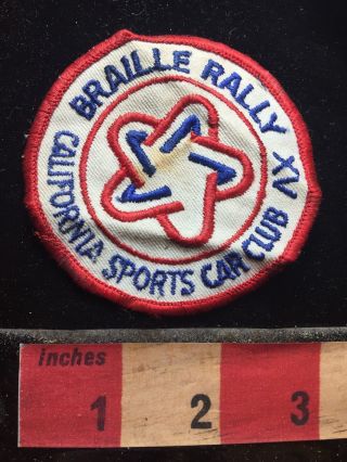 As - Is Braille Rally California Sports Car Club Patch 73we