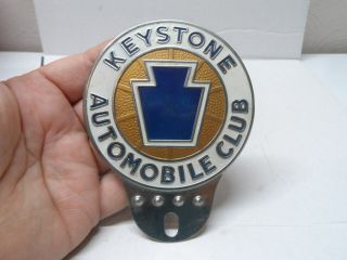 Keystone Automobile Club License Plate Topper Metal