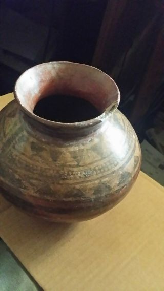 Pre Columbian Brown & Black Pottery Bowl