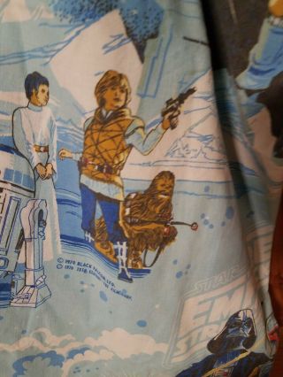 Star Wars The Empire Strikes Back 1979 Black Falcon Ltd twin bed Sheet 6