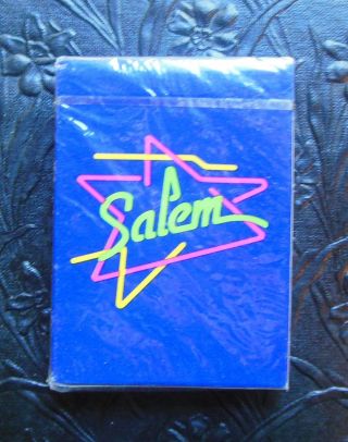 Vintage Neon Salem Cigarettes Playing Cards 1990 