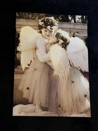 Little Girl Angels Thank You Friends Greeting Card Gail Goodwin