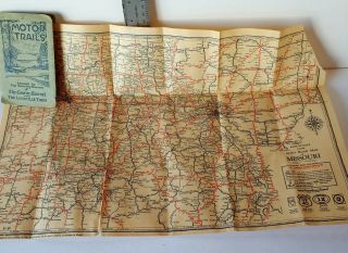 2 Early Touring Road Maps Wisconsin & Missouri 5
