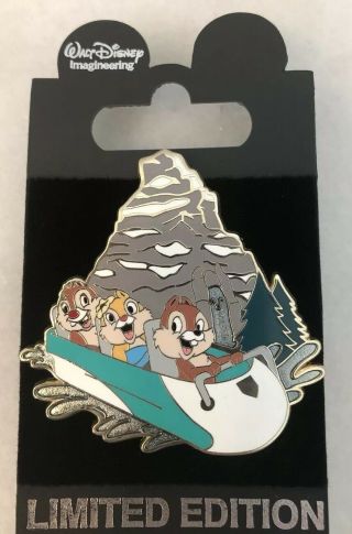 Disney Le 200 Imagineering Wdi Matterhorn Ride Chip Dale Pin Rare Htf Oc