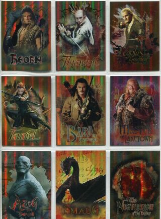The Hobbit The Desolation Of Smaug Complete 9 Card Chase Set Character Biography
