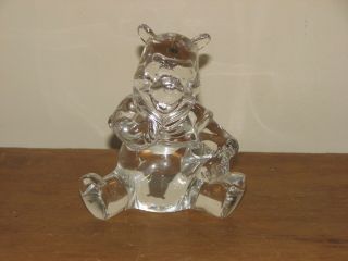 Waterford Crystal Disney Winnie The Pooh Bear Signed Gene Oshea