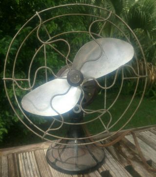 Vintage Small Barcol Fan Well - Very Powerful.  Fight The Heat