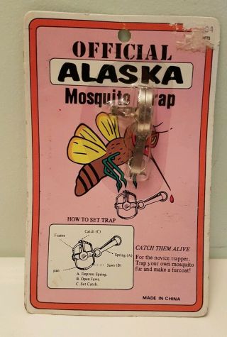 Official Alaska Mosquito Trap - Catch Them Alive - Vintage Novelty Gag Gift