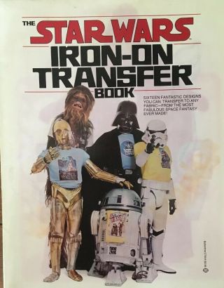 Vintage 1977 Star Wars Movie Iron - On T - Shirt Transfer Book Nm And Complete
