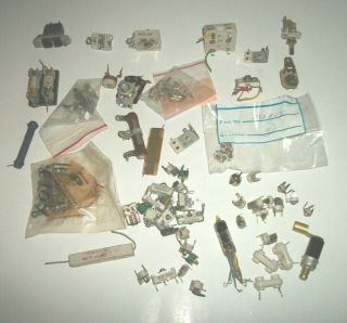 Lot2,  Vintage Ham Radio Parts Capacitors,  Resistors,  Connectors Switches,  More