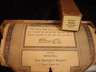 Duo - Art 101265 Star Spangled Banner Reproducing Player Piano Roll