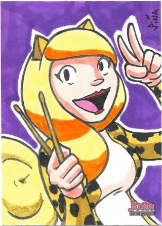 5finity Female Persuasion Josie And The Pussycats Sketch Card Jeff Pina C
