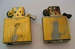 2 Vintage Brass Zippo Lighter Inserts Check Out All Our Collectible Zippos