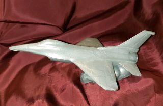 Silver F16 Fighter Jet Mold A Rama Museum Of Science & Industry Msi Chicago