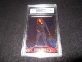 Iron Man 2 Black Widow Scarlett Johansson Armored Card Ac7 Graded 10