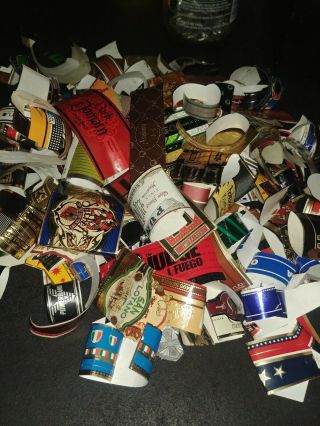 150 Cigar Bands Wrappers Labels Assorted