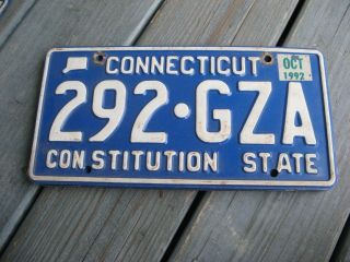 1992 92 Connecticut Ct Constitution State License Plate