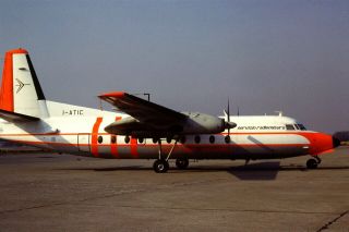 35mm Colour Slide Of Servizio Radiomisure Fokker F - 27 - 600 I - Atic