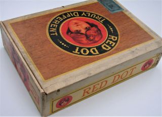 Red Dot Panetela Cigars - Federal Cigar Co.  Red Lion Pennsylvania - antique box 4