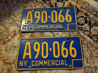 Vintage Set - York State License Plates