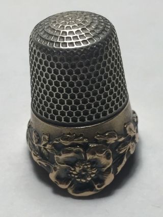 Vintage Sterling Thimble With A Number Nine Stamped On The Side