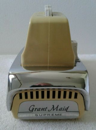 Vintage Grant Maid Supreme Electric Hand Mixer Model R - 6a Chrome Yellow