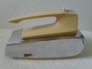Vintage Grant Maid Supreme Electric Hand Mixer Model R - 6A Chrome Yellow 3