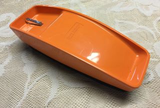 Vintage 1970s/80s Gte Orange Trimline Desktop Table Corded Telephone Base Nos