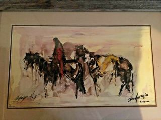 Ted DeGrazia personaly autographed framed print titled 