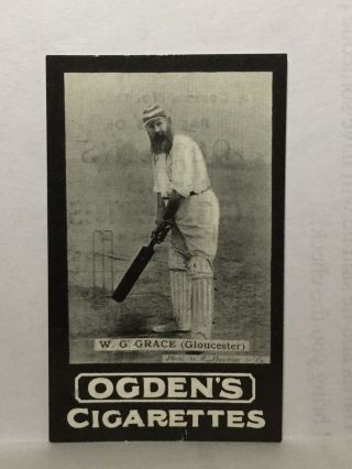W G Grace Ogden’s General Interest Tab Cigarette Card No 126 Circa 1901