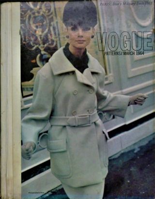 Vintage March 1964 Vogue Sewing Patterns Counter Top Book - Fabulous