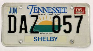 Tennessee Sounds Good To Me License Plate Expire Daz 057 Volunteer