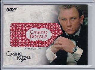 2007 The Complete James Bond - Casino Royale Playing Card Prop Relic Card Rc17
