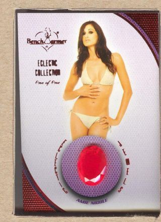 Amie Nicole 2016 Bench Warmer Eclectic Series Ii Jewels One Of One 1/1 Red