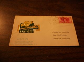 1948 C&nw Chicago & North Western First Train To Sioux Falls,  Sd Envelope