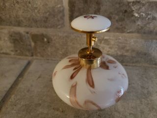 317 Vintage Murano? Gold Fleck Art Glass Perfume Bottle 2