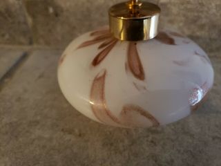 317 Vintage Murano? Gold Fleck Art Glass Perfume Bottle 3