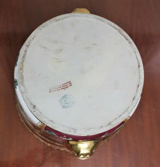 Vintage Large Chinese Porcelain Foo Dog Jardiniere Planter Pot Oriental Accent 5