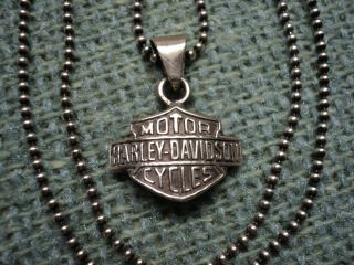 Harley Davidson Mexico Sterling Pendant & Chain 2
