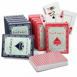 Lotfancy Playing Cards,  Large Print,  Decks Of Cards,  Jumbo Index,  Poker Size,  Fo