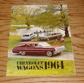 1964 Chevrolet Station Wagon Sales Brochure 64 Chevy Chevelle Impala